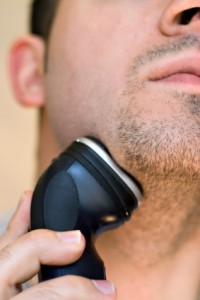 shaving their facial hair