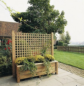 wooden garden fence